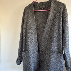 Michael Stars sweater jacket mottled gray/black/white, xs